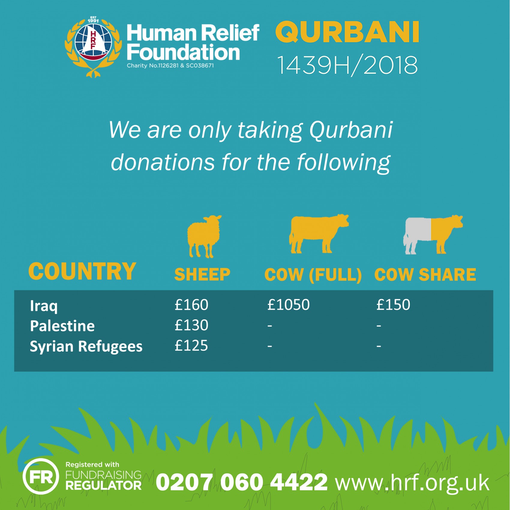 Qurbani 2018  Donate to Our Qurbani Appeal Today - HRF